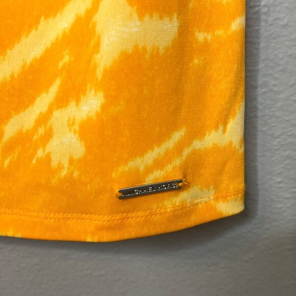 Michael Michael Kors Sleeveless Top‎ Shirt Size XL Yellow Cowl Neck Career - Picture 4 of 6